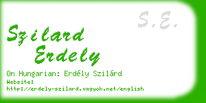 szilard erdely business card